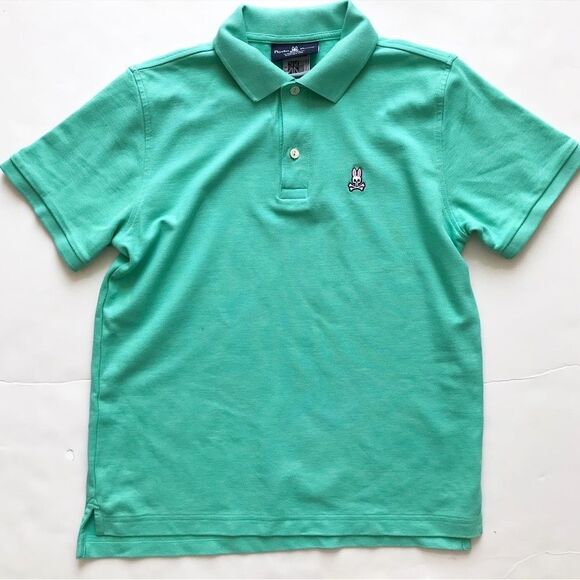 Psycho Bunny green polo shirt EUC XL (18/20) - Picture 1 of 6